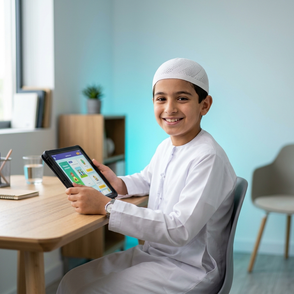 Siswa Sekolah Islam menggunakan platform ASSERA